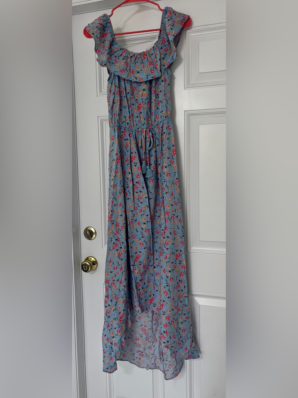Kingston Gray Floral Midi dress small